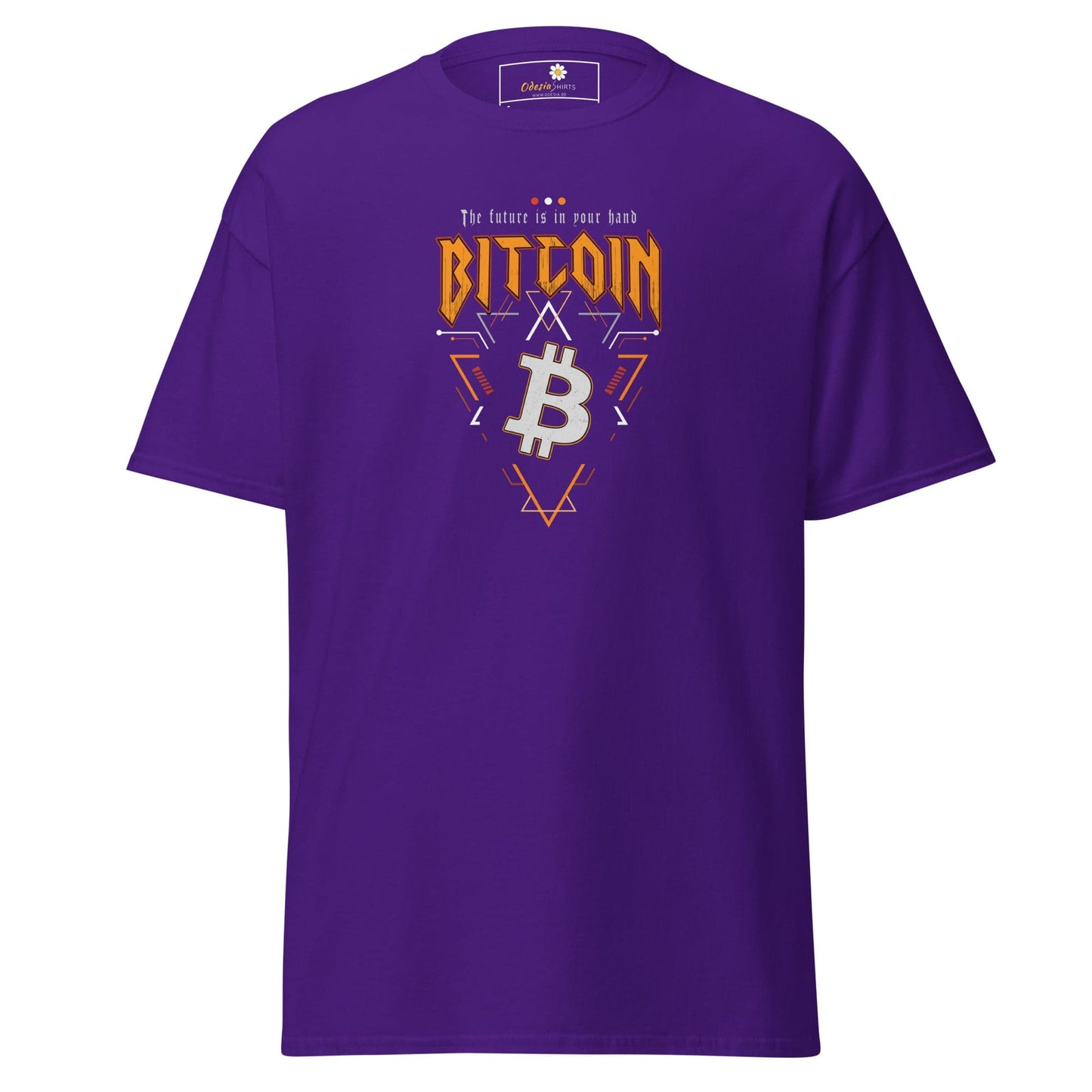 Unisex classic t-shirt - MISC BITCOIN YOUR FUTURE - REGULAR - Purple / S