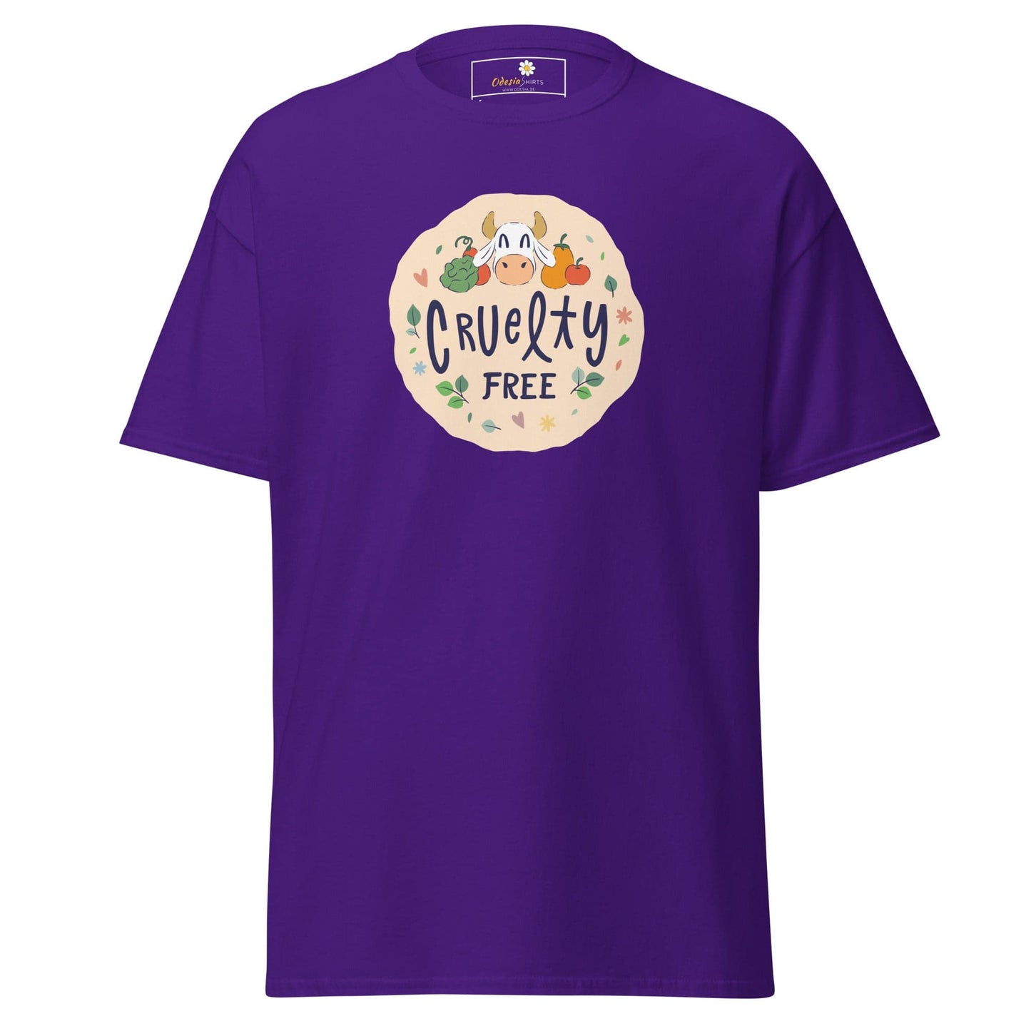 Unisex classic t-shirt - VEGAN CRUELTY FREE - REGULAR - Purple / S