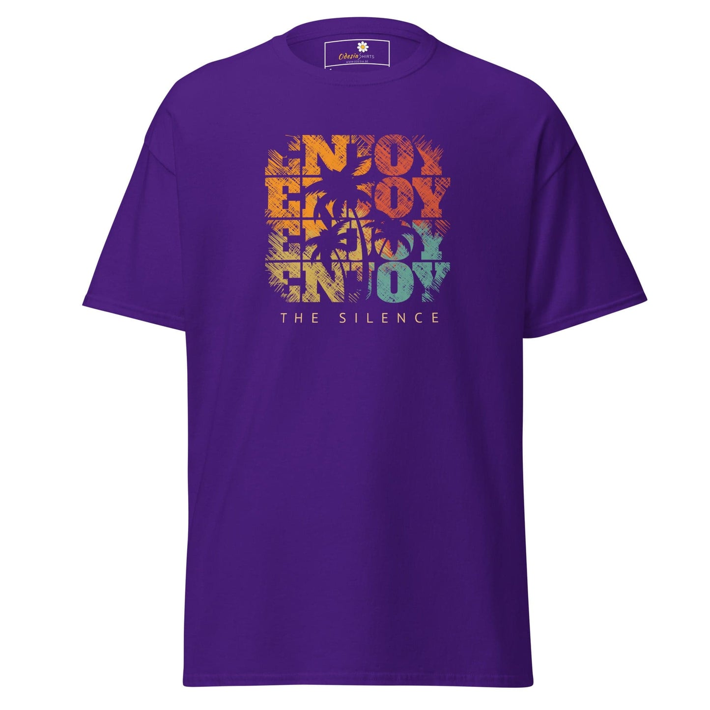 Unisex classic t-shirt - SUMMER ENJOY ENJOY - REGULAR - Purple / S