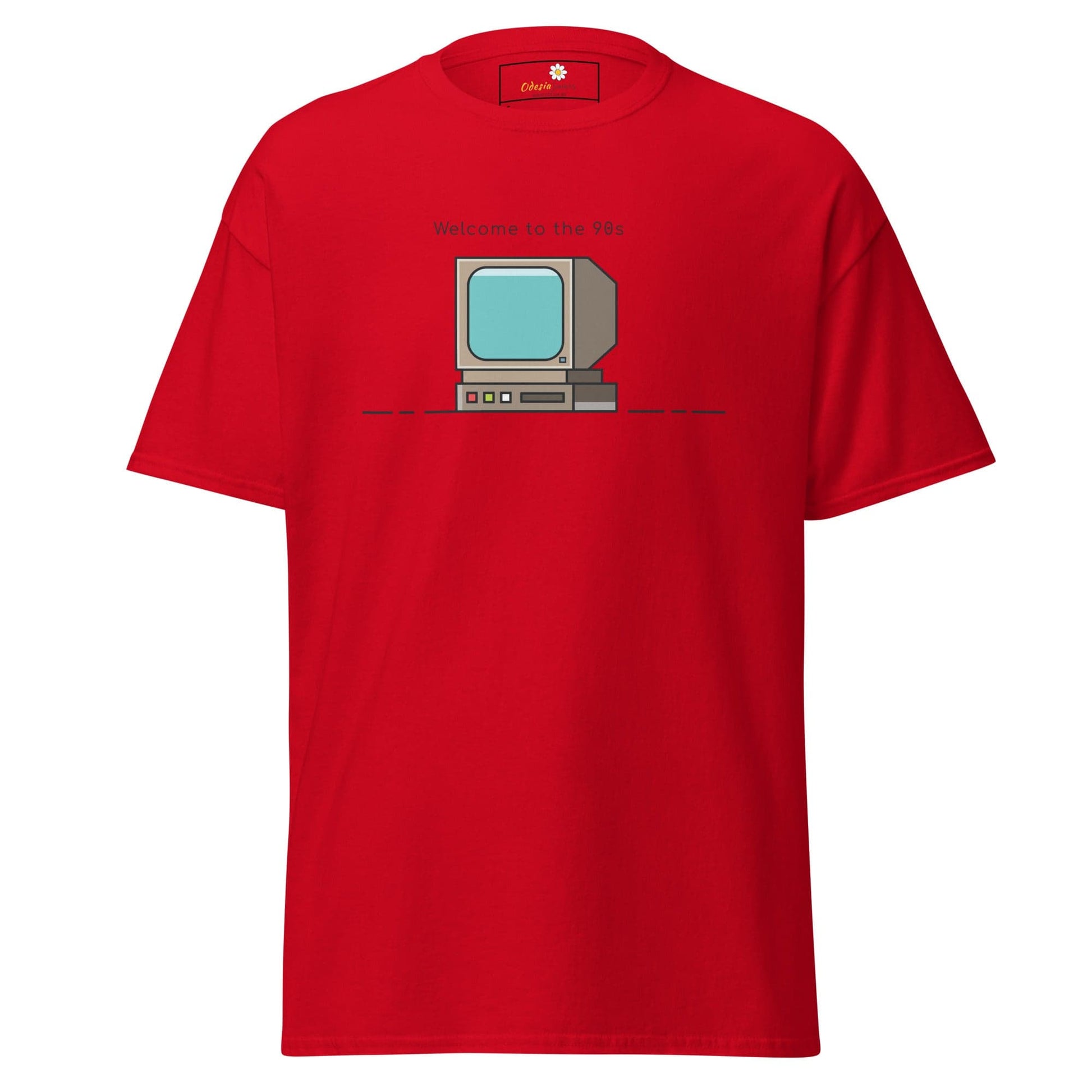 Unisex classic t-shirt - IT WELCOME TO THE 90S - REGULAR - Red / S