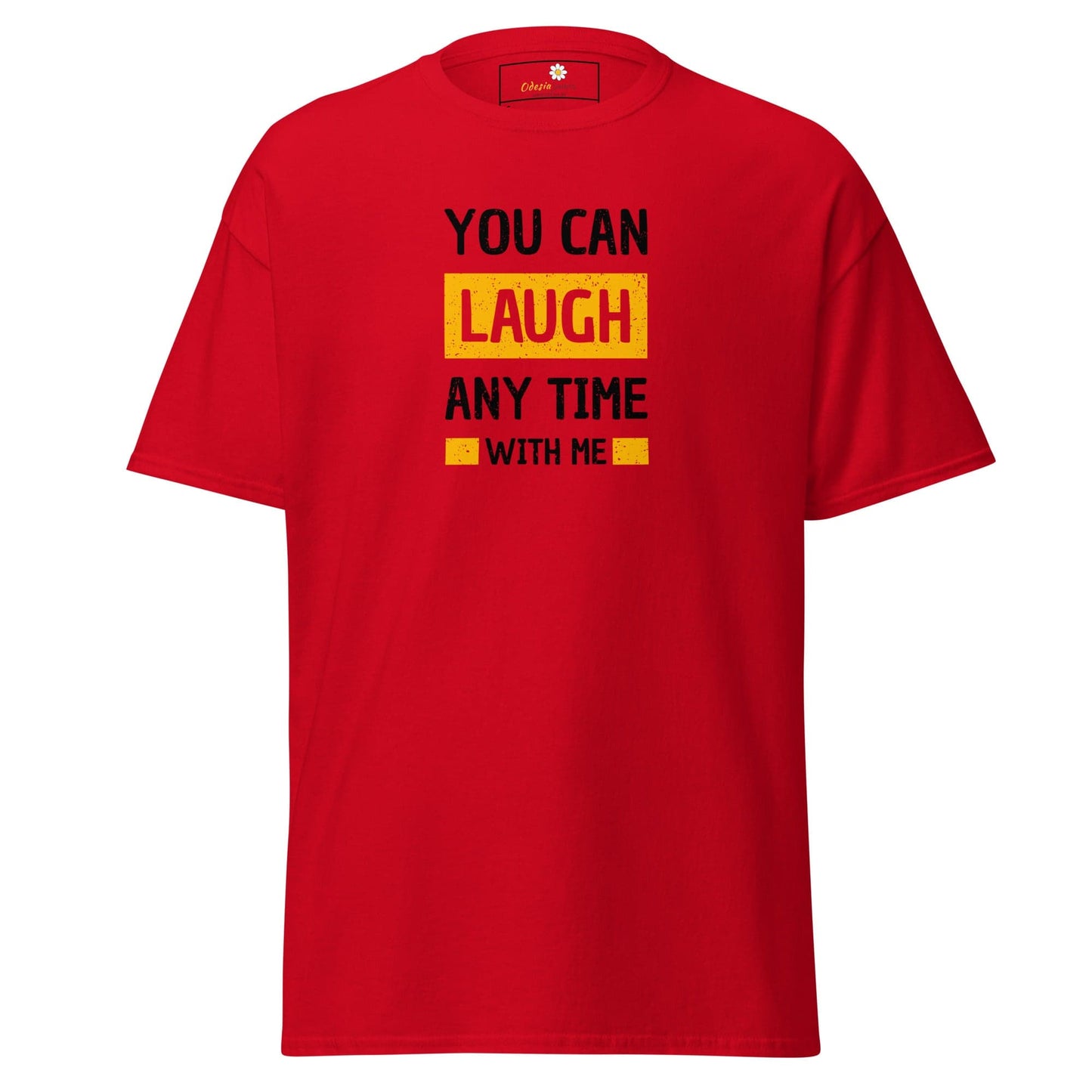 Unisex classic t-shirt - FUN TEXT YOU CAN LAUGH - REGULAR - Red / S