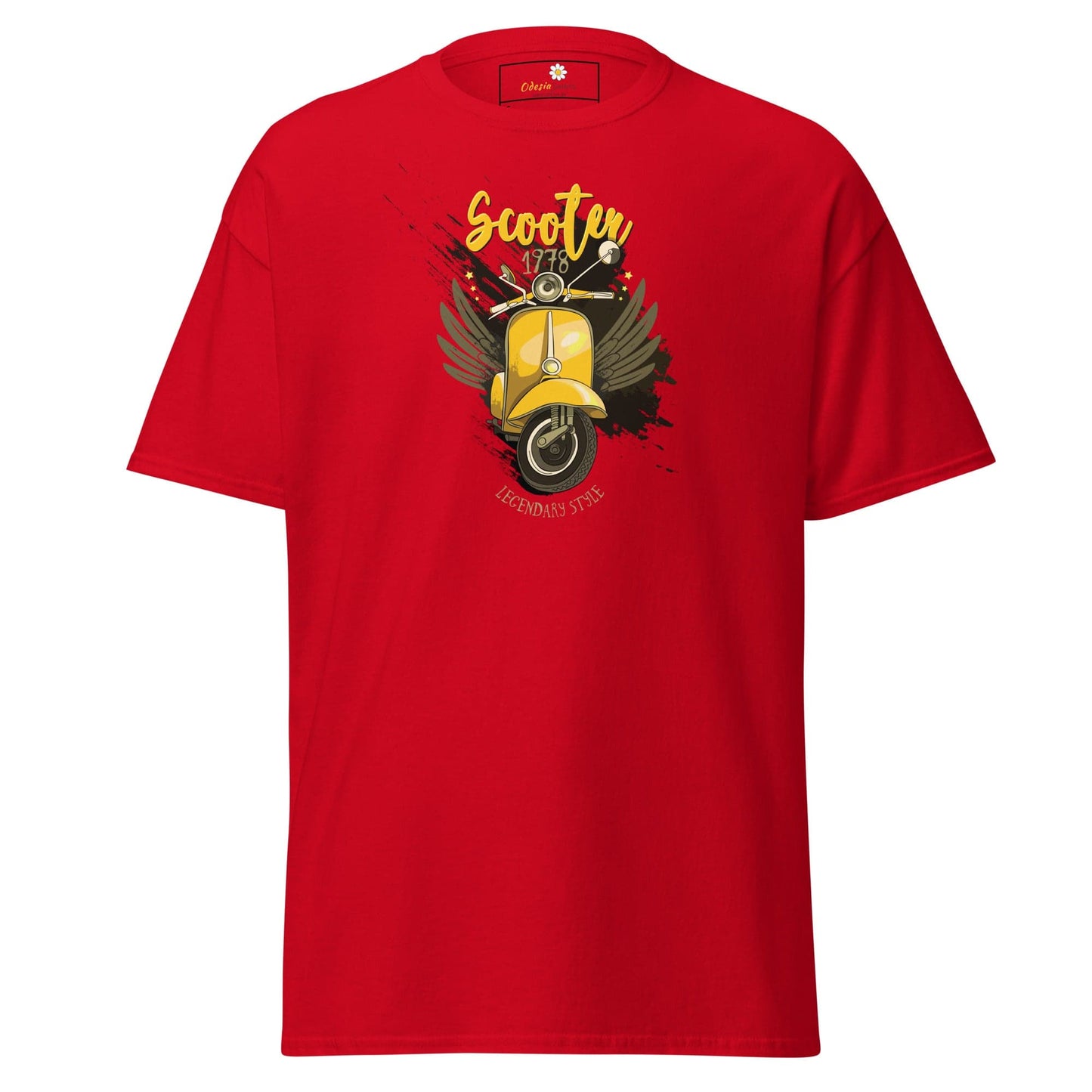 Unisex classic t-shirt - VINTAGE SCOOTER 1978 - REGULAR - Red / S