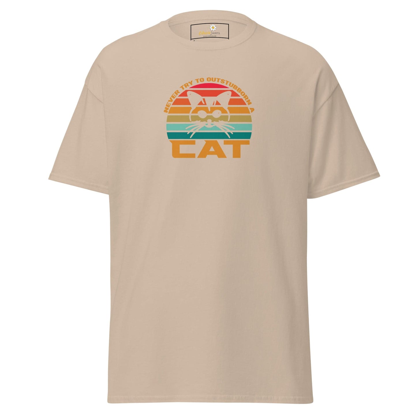 Unisex classic t-shirt - ANIMALS DONT TRY CAT - REGULAR - Sand / S