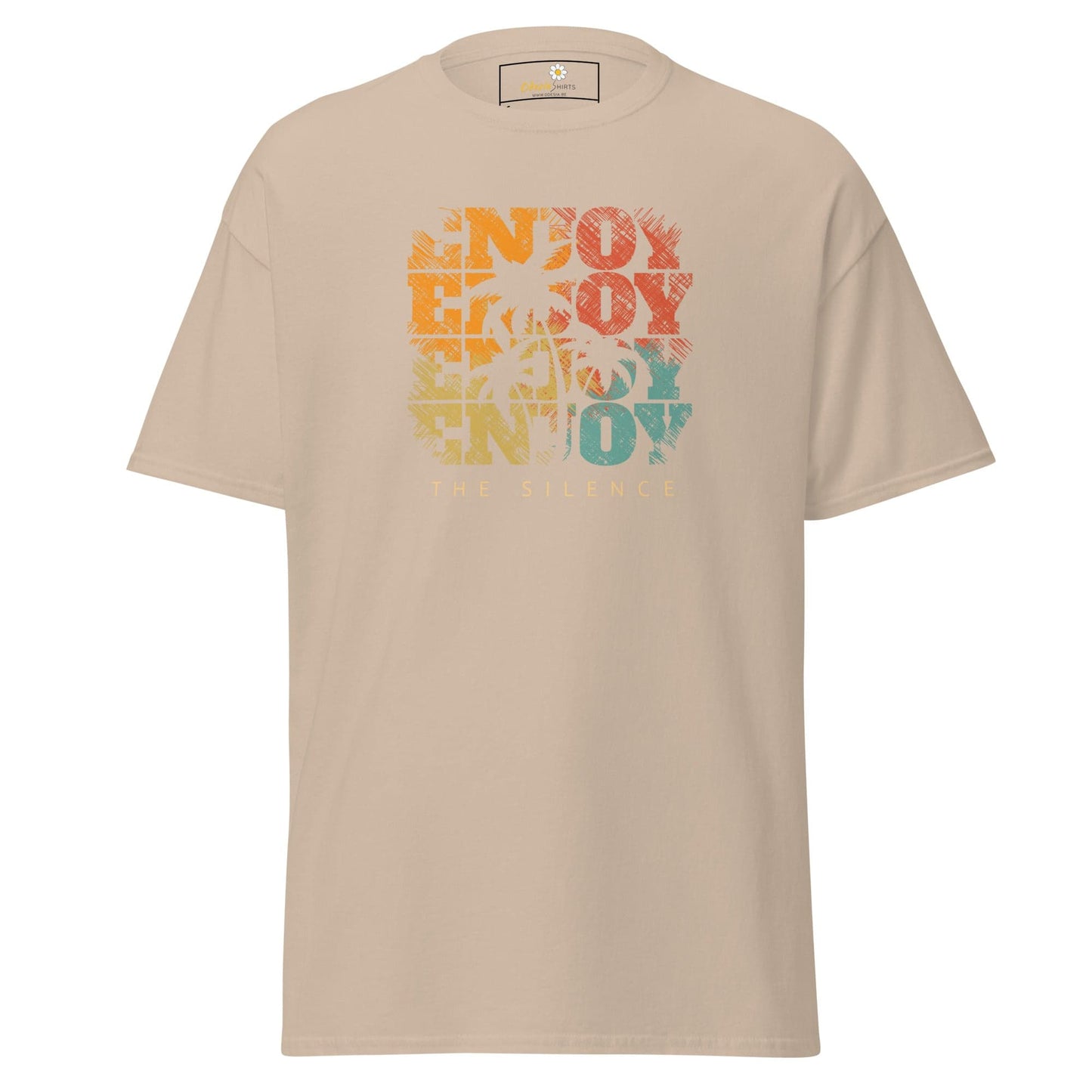 Unisex classic t-shirt - SUMMER ENJOY ENJOY - REGULAR - Sand / S