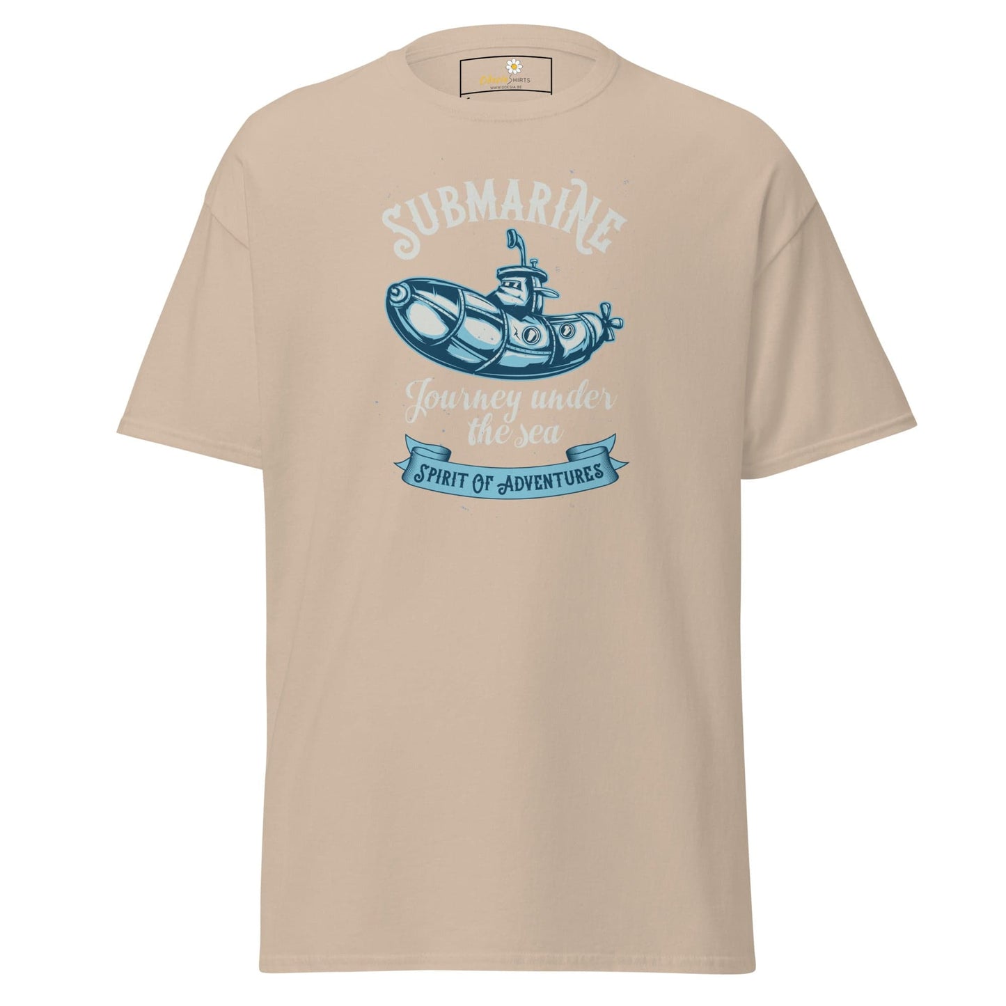 Unisex classic t-shirt - ADVENTURE SUBMARINE JOURNEY - REGULAR - Sand / S
