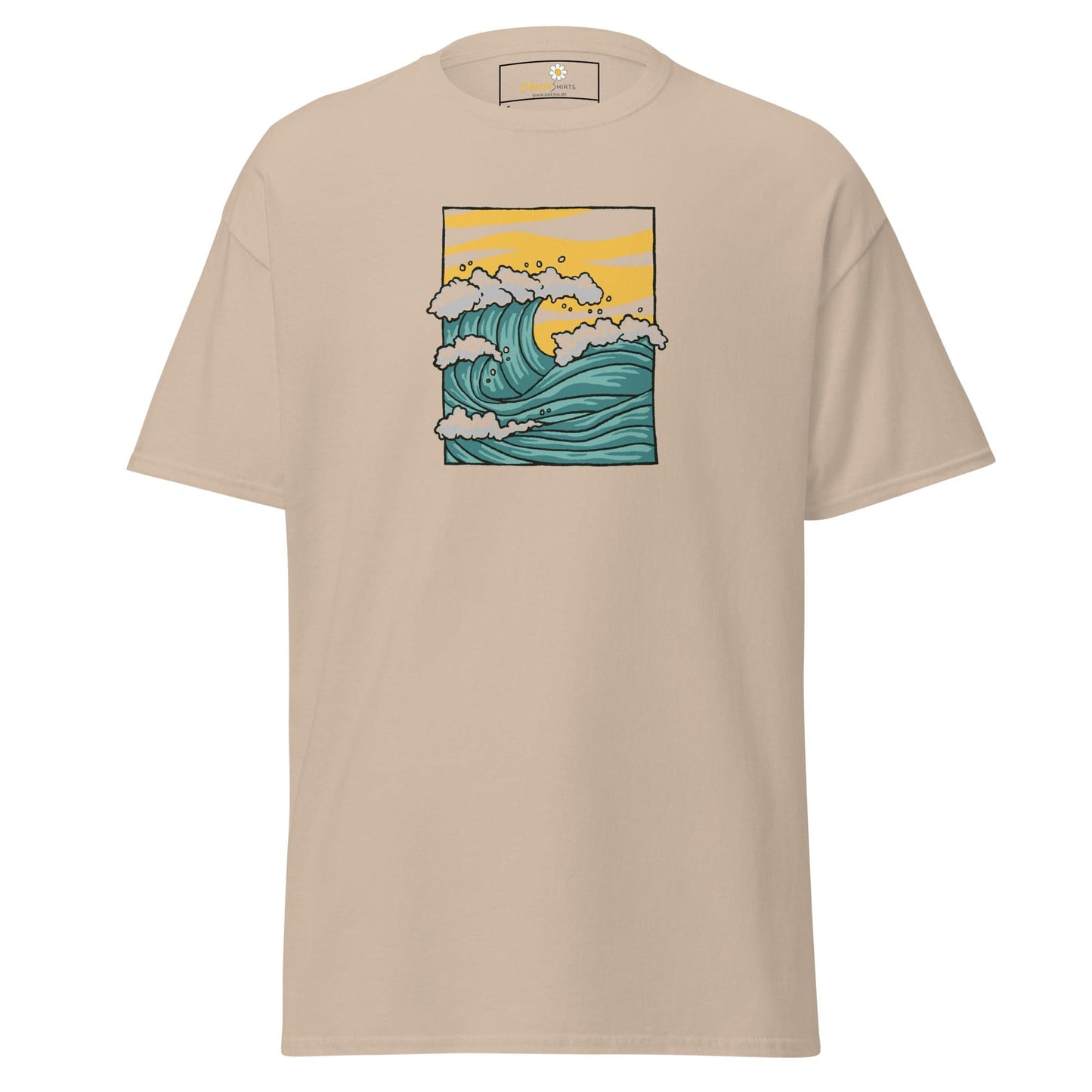 Unisex classic t-shirt - NATURE SEA WAVES - REGULAR - Sand / S