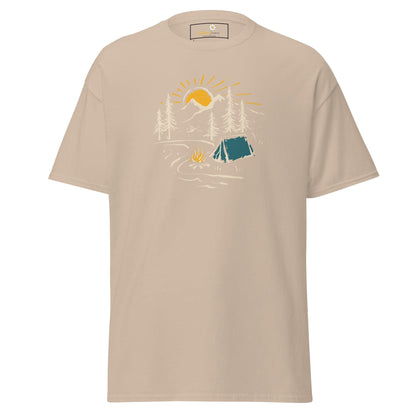 Unisex classic t-shirt - ADVENTURE CAMPFIRE CIRCLE - REGULAR - Sand / S