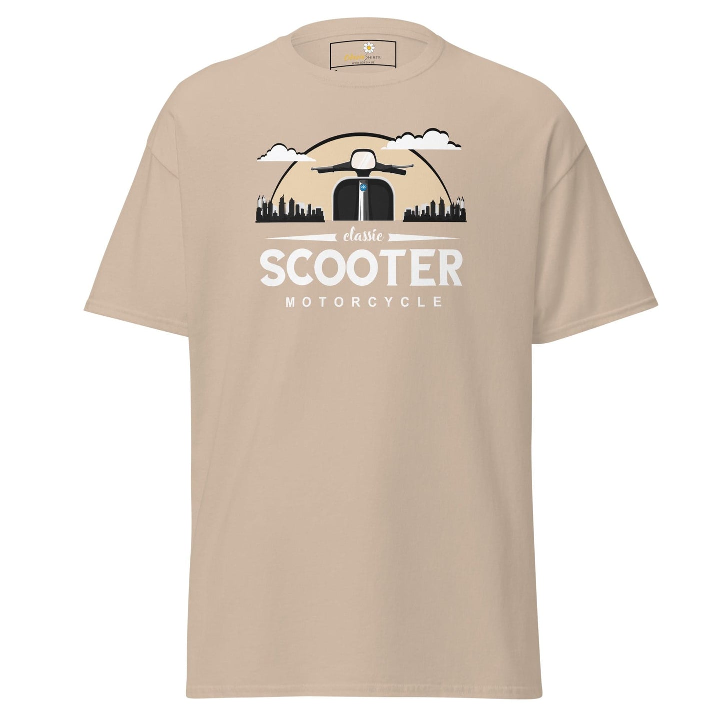 Unisex classic t-shirt - MOTOR SCOOTER RIDE - REGULAR - Sand / S