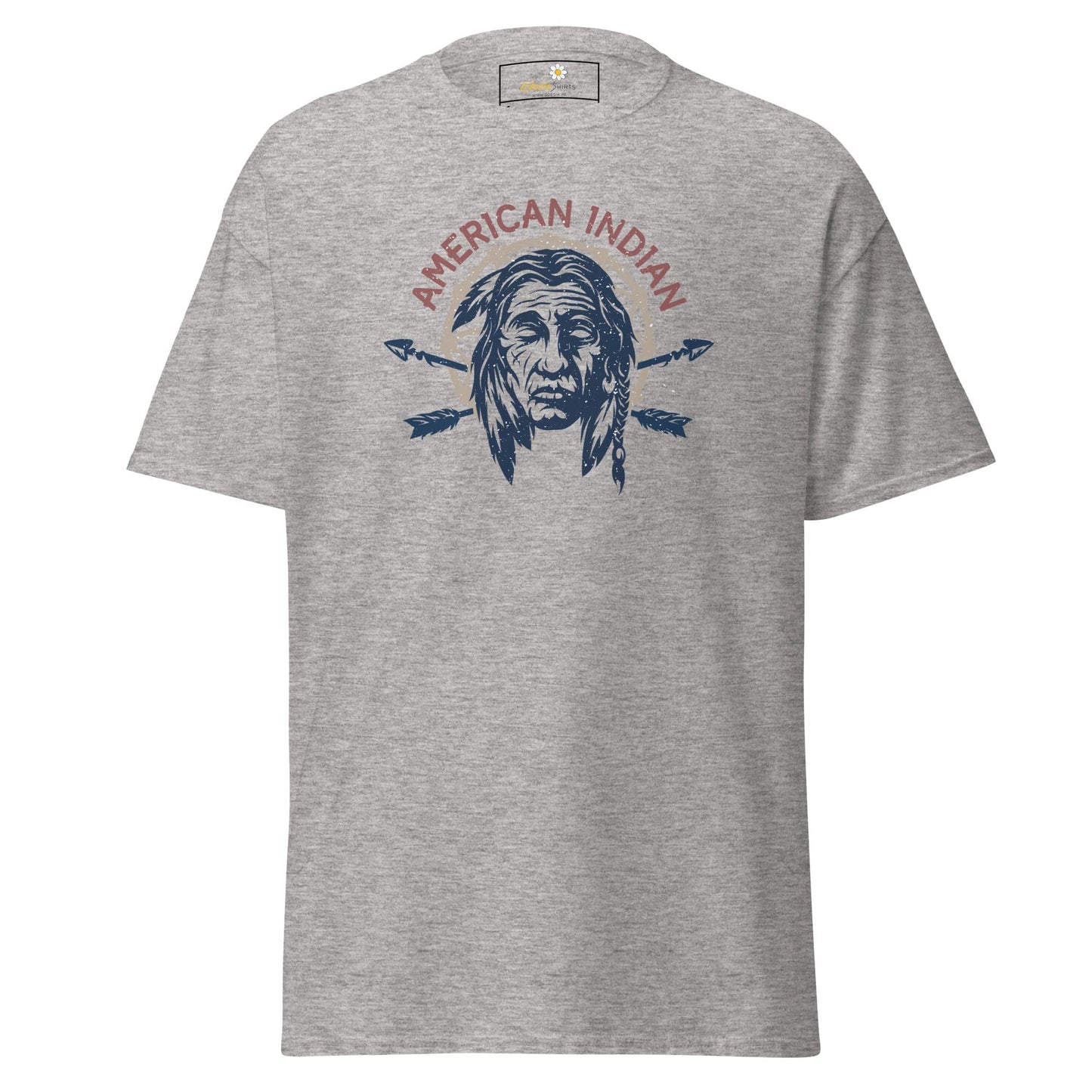 Unisex classic t-shirt - VINTAGE AMERICAN INDIAN - REGULAR - Sport Grey / S