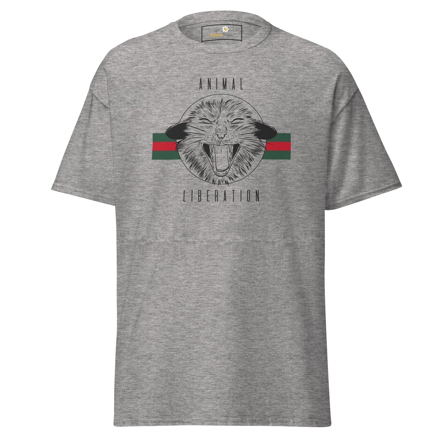 Unisex classic t-shirt - VEGAN ANIMAL LIBERATION - REGULAR - Sport Grey / S