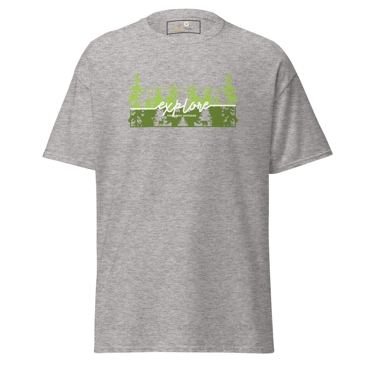 Unisex classic t-shirt - ADVENTURE EXPLORE TREES- REGULAR - Sport Grey / S