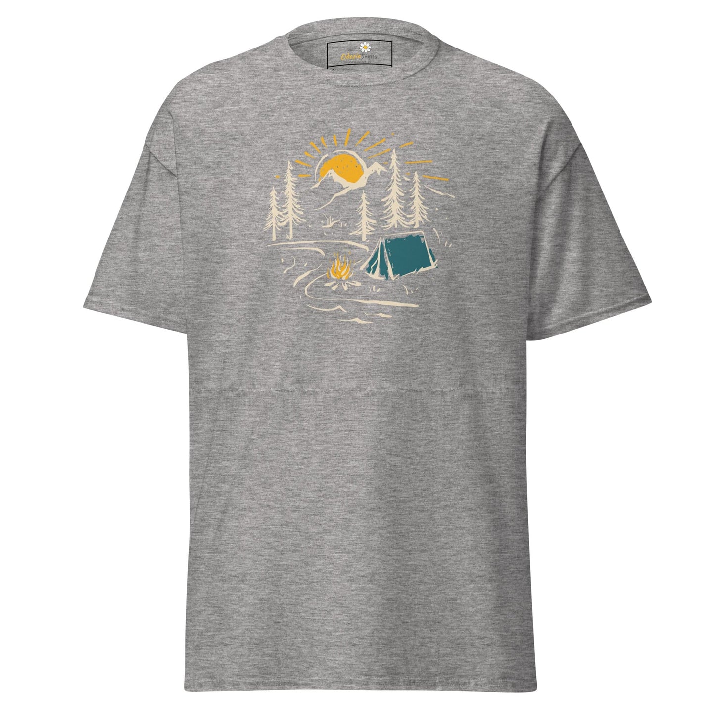 Unisex classic t-shirt - ADVENTURE CAMPFIRE CIRCLE - REGULAR - Sport Grey / S