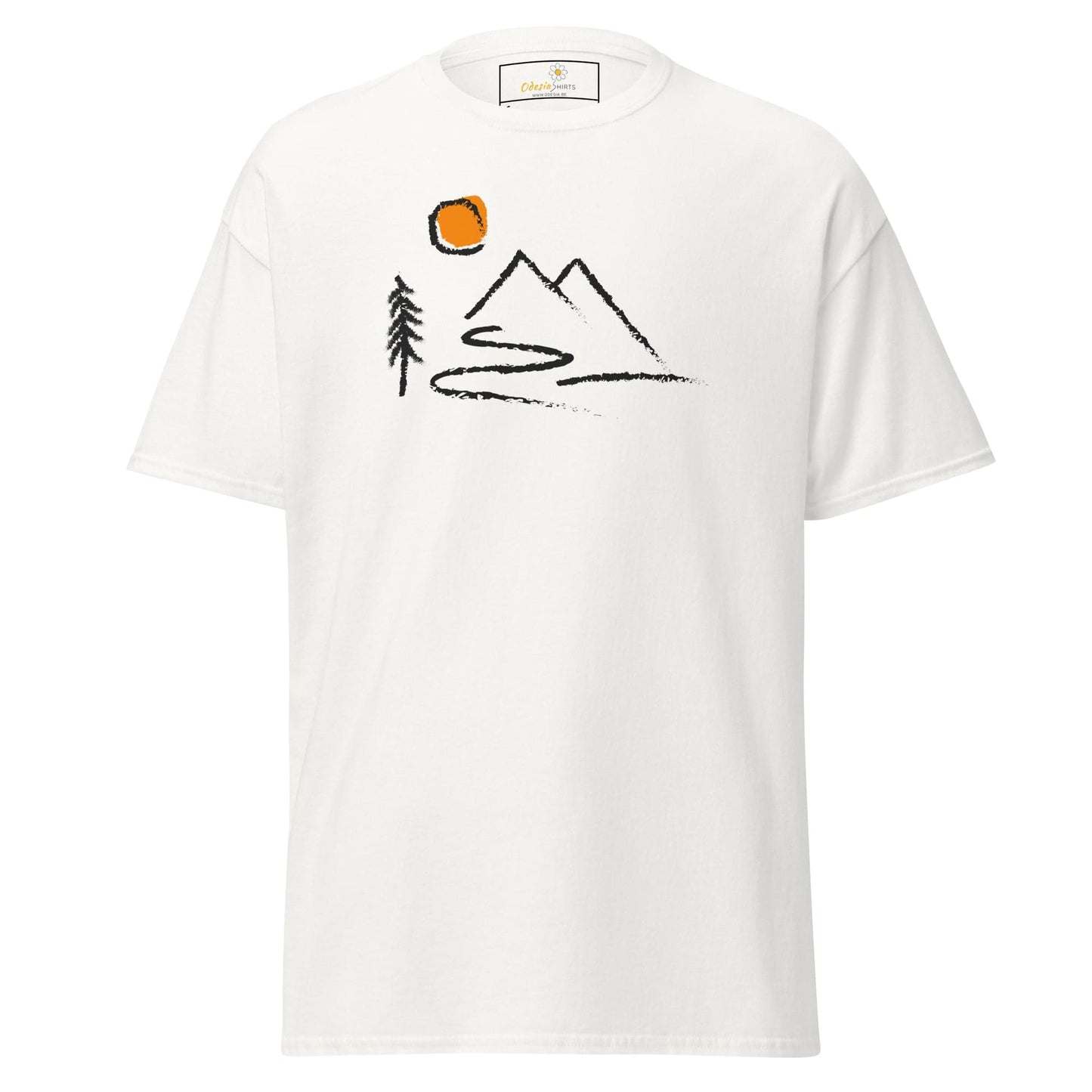 Unisex classic t-shirt - ADVENTURE OUTDOORS FUN - REGULAR - White / S
