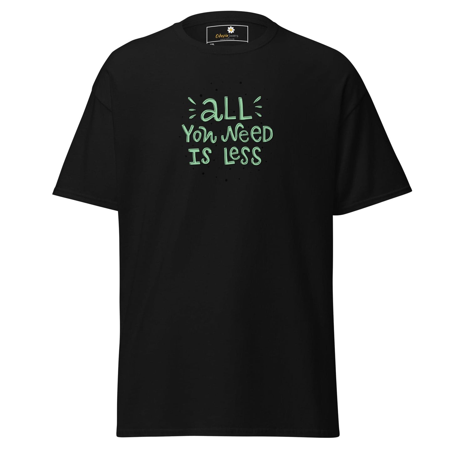 Black T-shirt with green text from T-SHIRT DESIGN TEE for Men and Women in 2XL to 5XL
