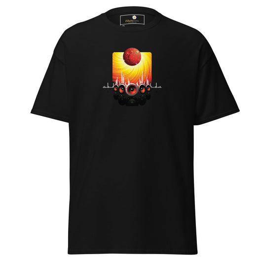 Black graphic T-shirt for Men and Women available in 2XL to 5XL sizes