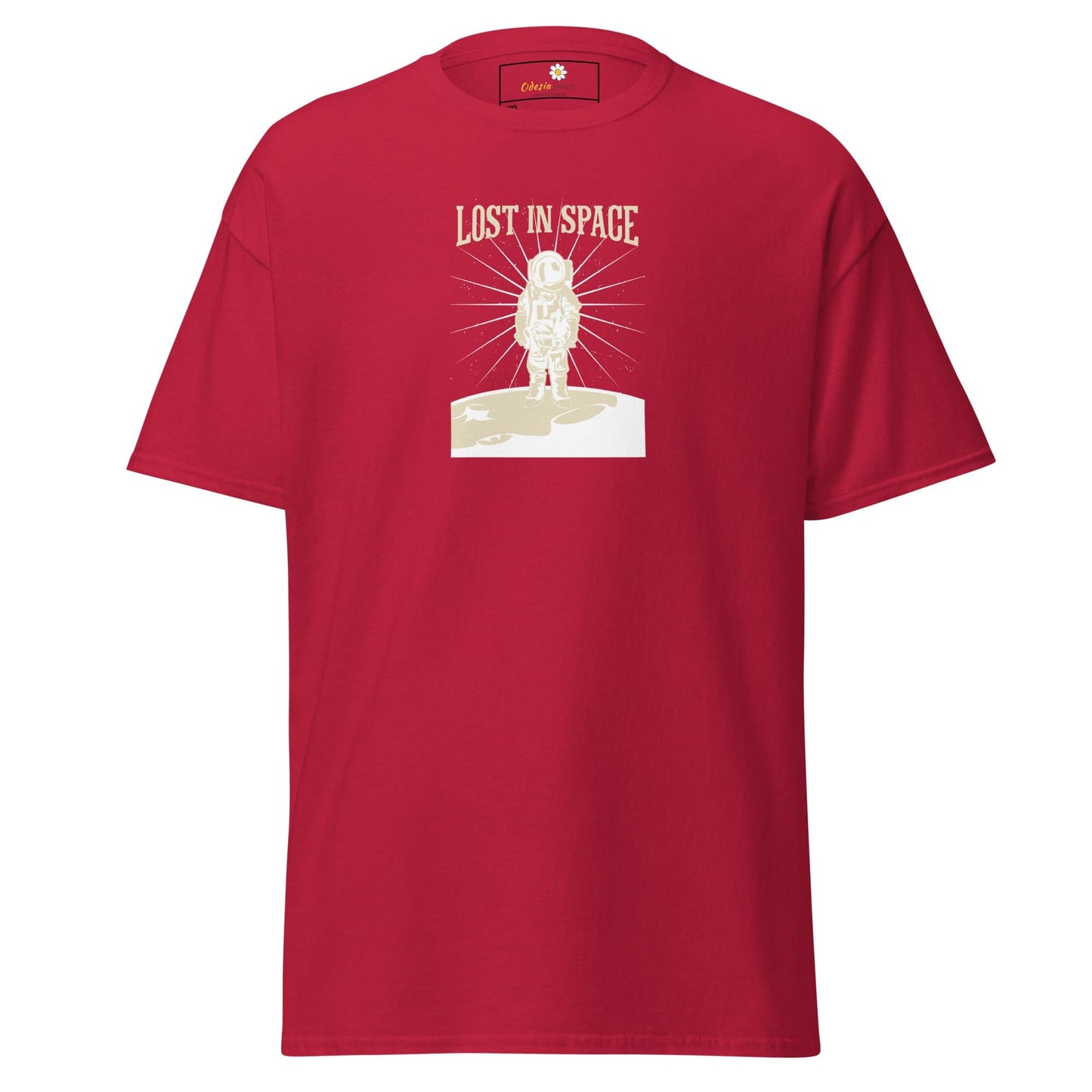Red T-shirt with astronaut graphic in men’s and women’s size options from T-SHIRT DESIGN TEE collection