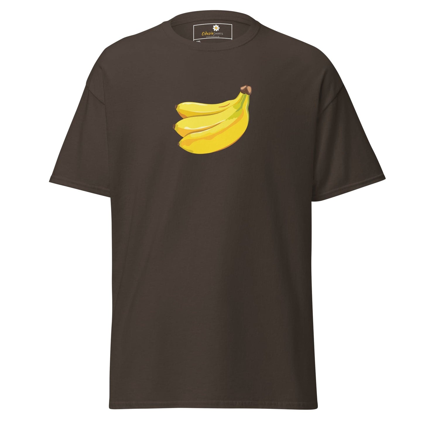 Brown T-shirt with Banana graphic from T-Shirt Design Tee for Men and Women in 2XL to 5XL