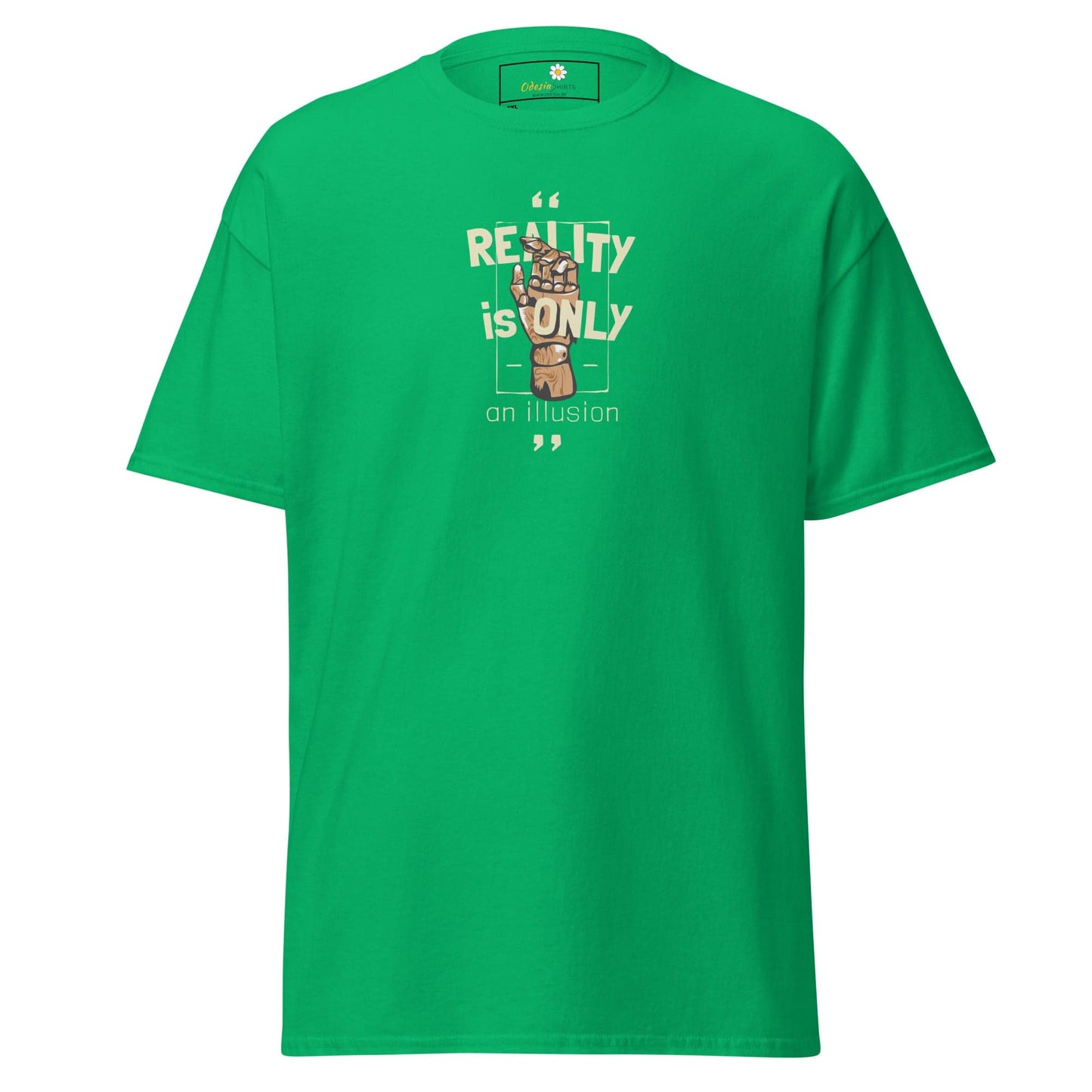 Green T-shirt with graphic design for Men and Women in sizes 2XL to 5XL