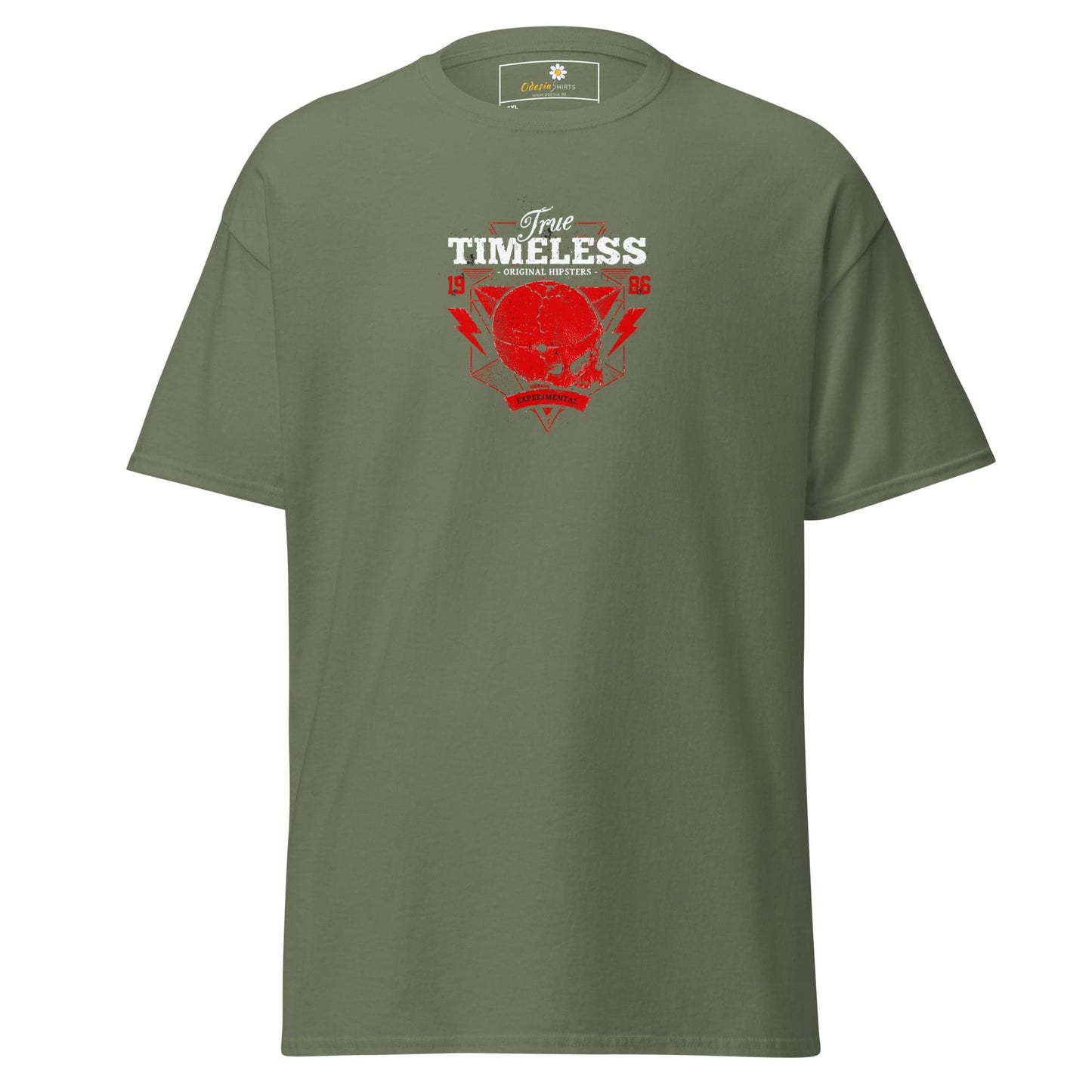 Olive green T-shirt from T-SHIRT DESIGN TEE for Men and Women in 2XL to 5XL