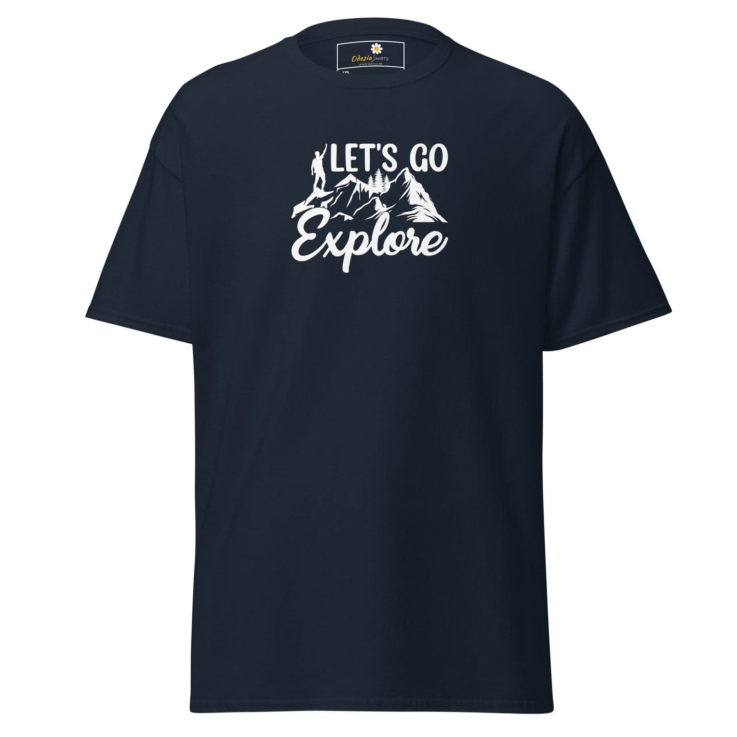Dark blue T-shirt displayed in T-SHIRT DESIGN TEE for MEN and WOMEN in sizes 2XL to 5XL