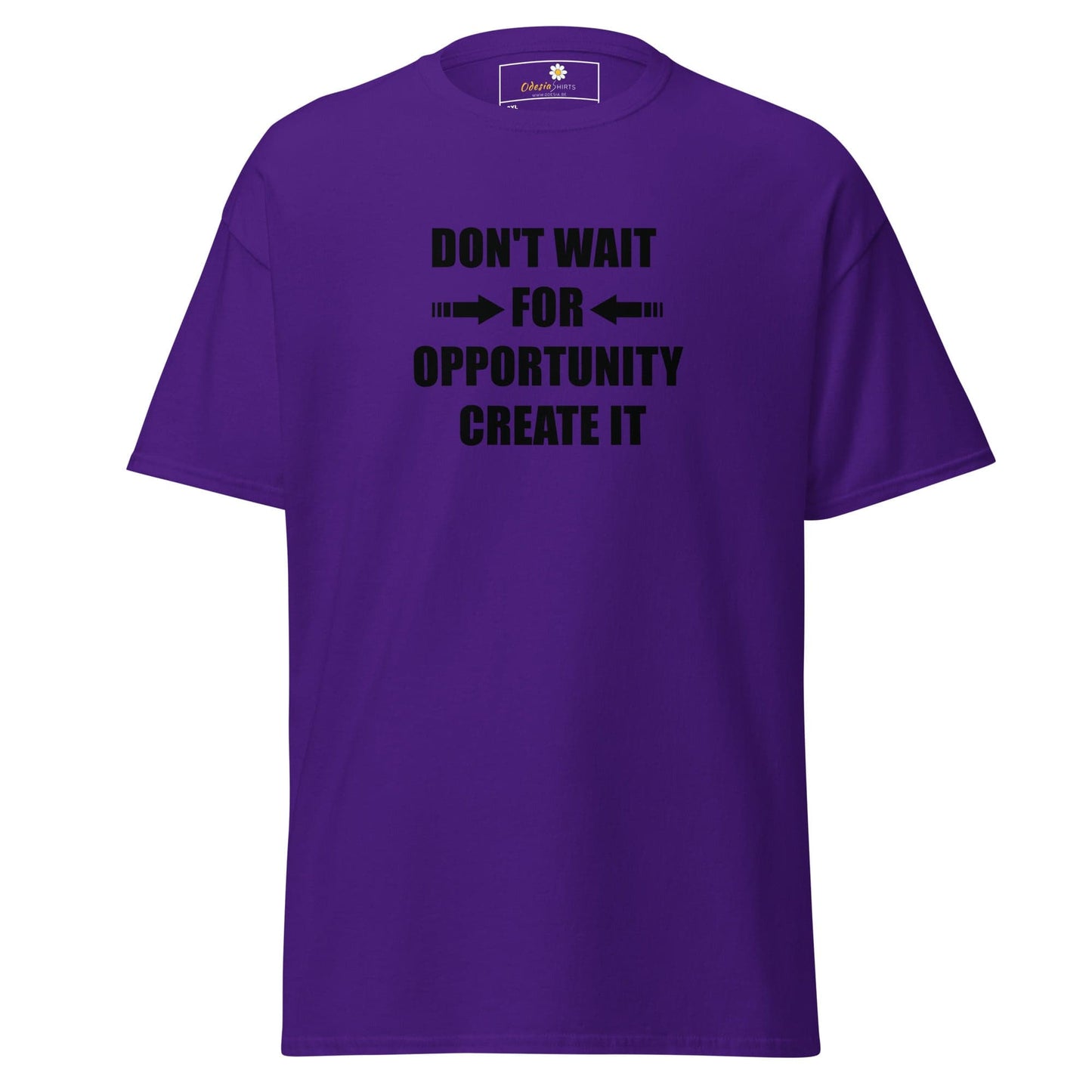 Purple motivational T-shirt for Men and Women in sizes 2XL to 5XL
